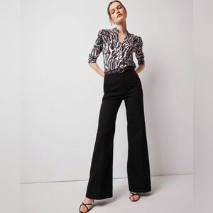 WHBM Extra High Rise Wide Leg Trouser Jean (8)